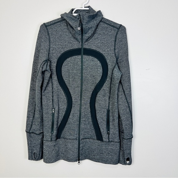 Lululemon In Stride Jacket Black / Wee Stripe Black Heathered Black women 8 - Picture 5 of 15